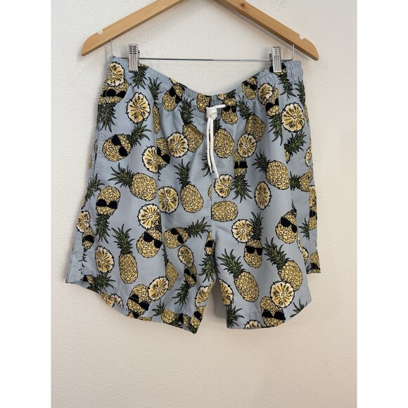 Trunks Surf & Swim Co Men’s Pineapple Hawaiian Print Swim Shorts Size XXL - Picture 1 of 7